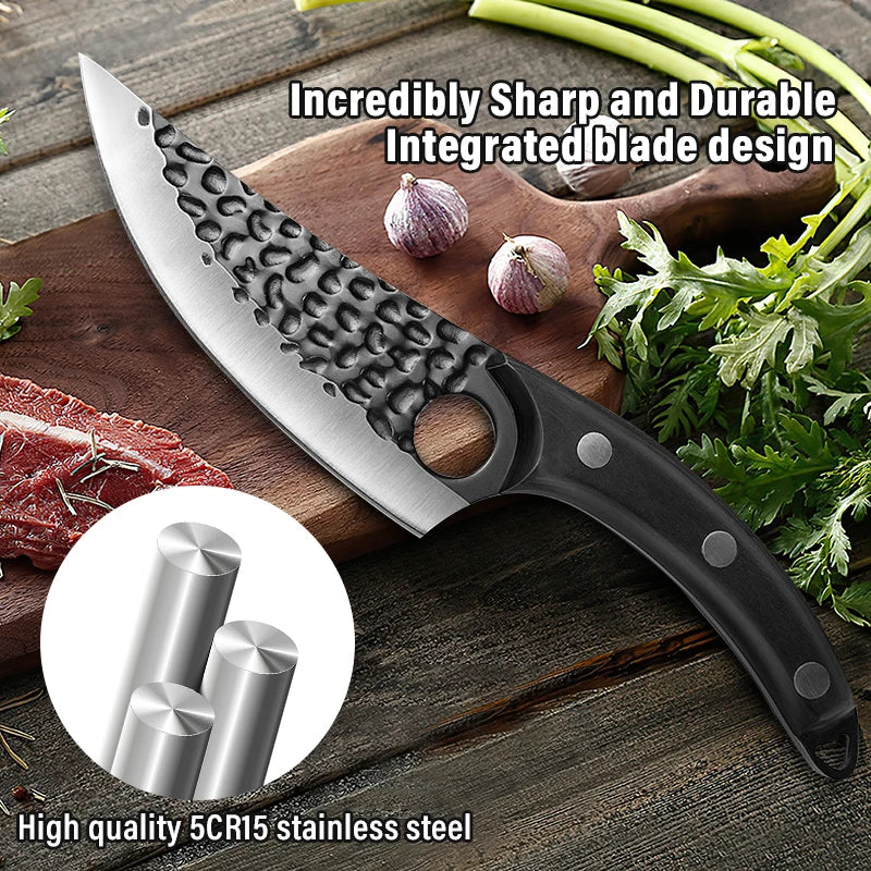 Huusk Premium Japanese Handmade Kitchen Knife - Precision Control Chef's Knife for Culinary Excellence