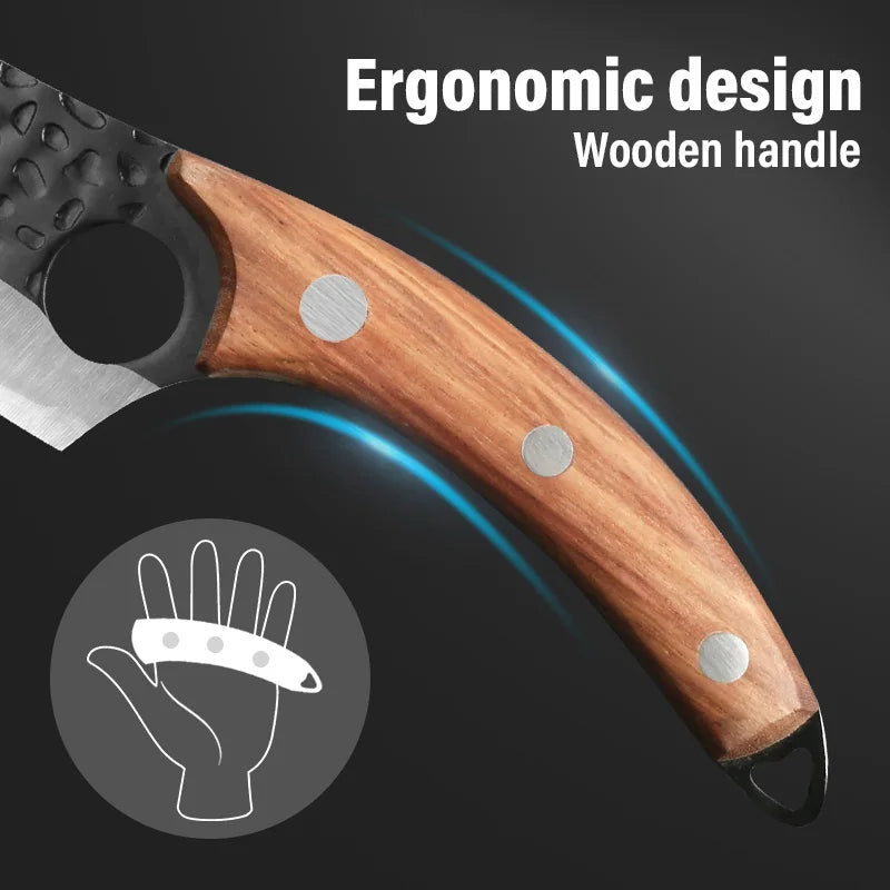 Huusk Premium Japanese Handmade Kitchen Knife - Precision Control Chef's Knife for Culinary Excellence