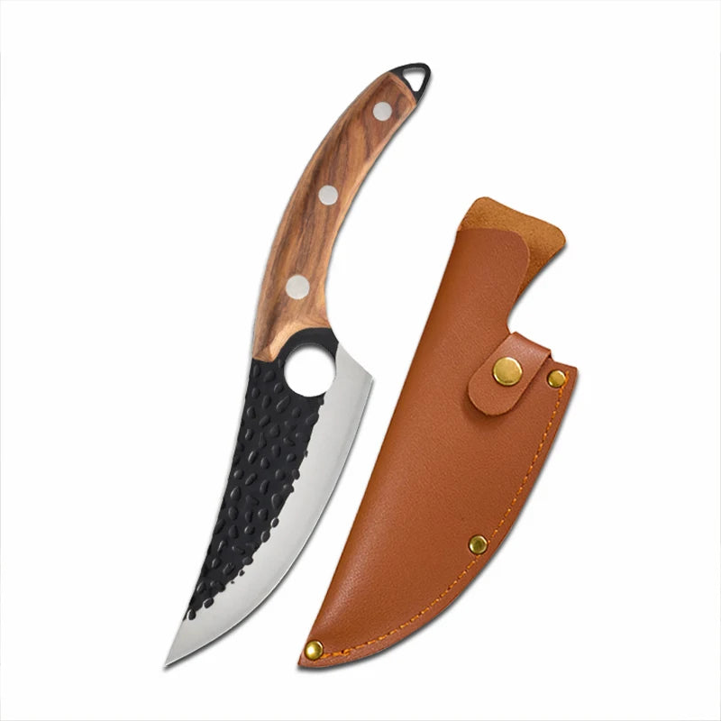 Huusk Premium Japanese Handmade Kitchen Knife - Precision Control Chef's Knife for Culinary Excellence