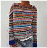 SILVIA Retro Pullover Sweater - Vintage Style Knitwear for Women