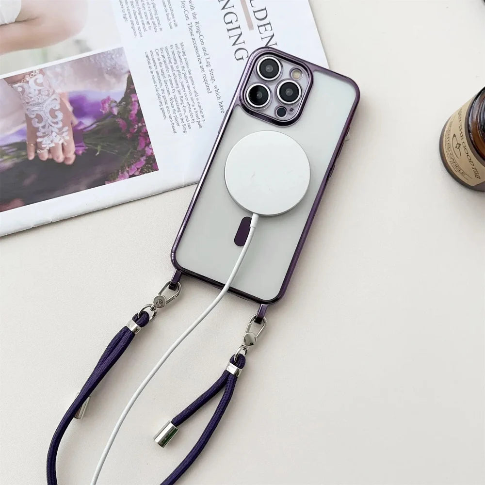 Phone Case MagSafe Crossbody Strap Lanyard Cover