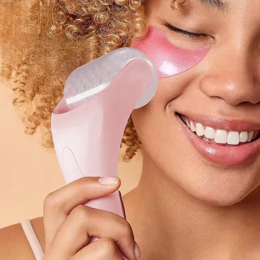 Cooling Ice Roller for Face - Reduces Wrinkles & Puffiness, Enhances Skin Tone