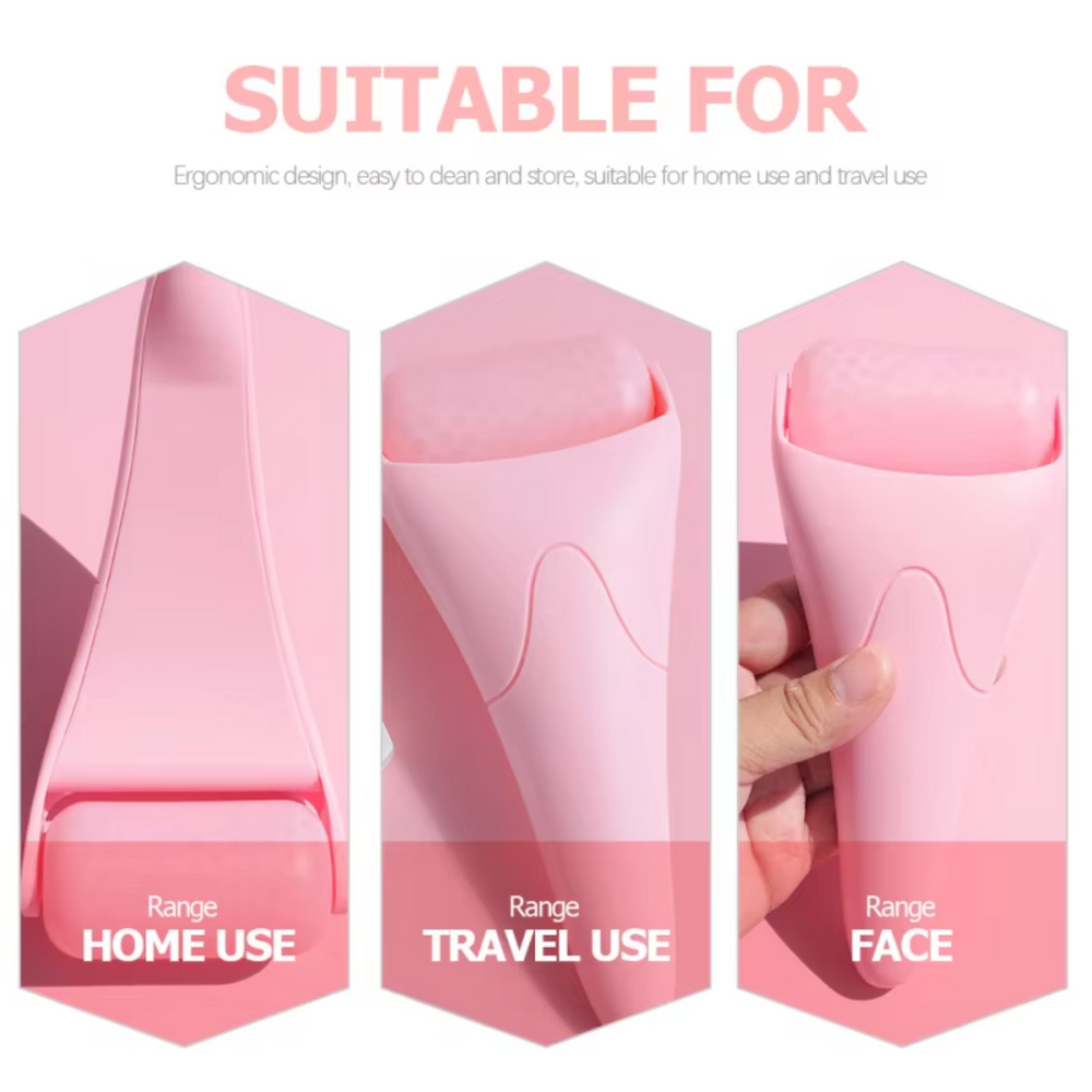 Cooling Ice Roller for Face - Reduces Wrinkles & Puffiness, Enhances Skin Tone