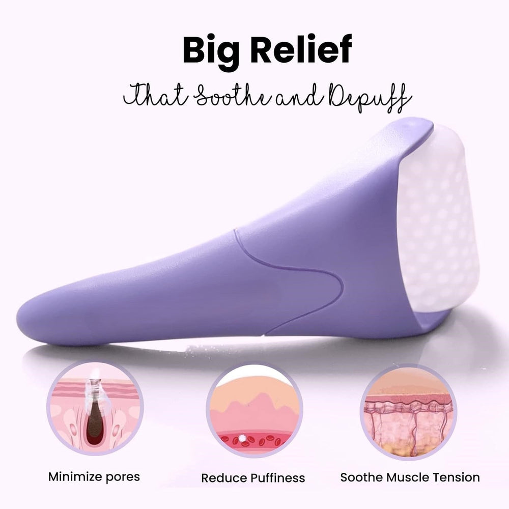 Cooling Ice Roller for Face - Reduces Wrinkles & Puffiness, Enhances Skin Tone