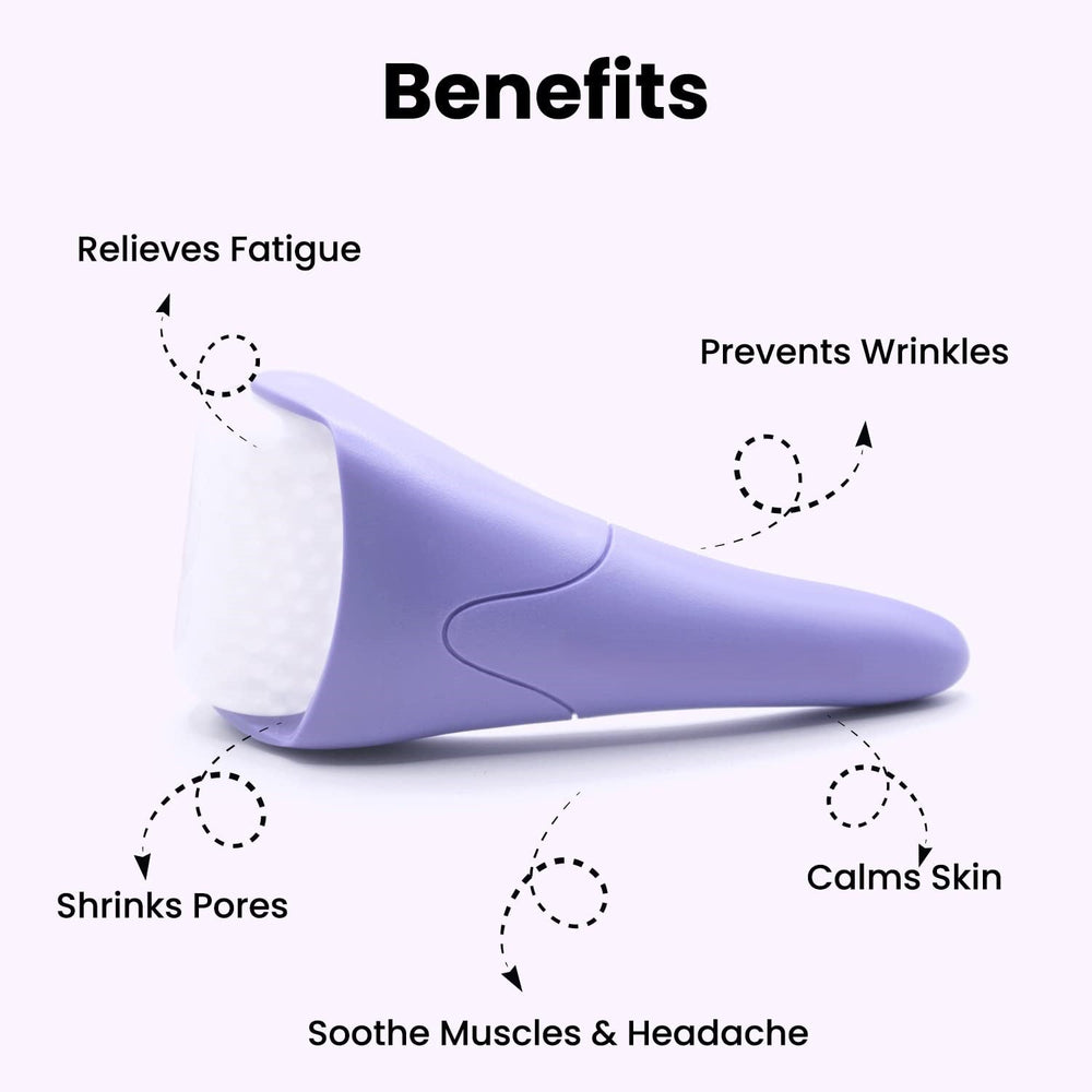 Cooling Ice Roller for Face - Reduces Wrinkles & Puffiness, Enhances Skin Tone