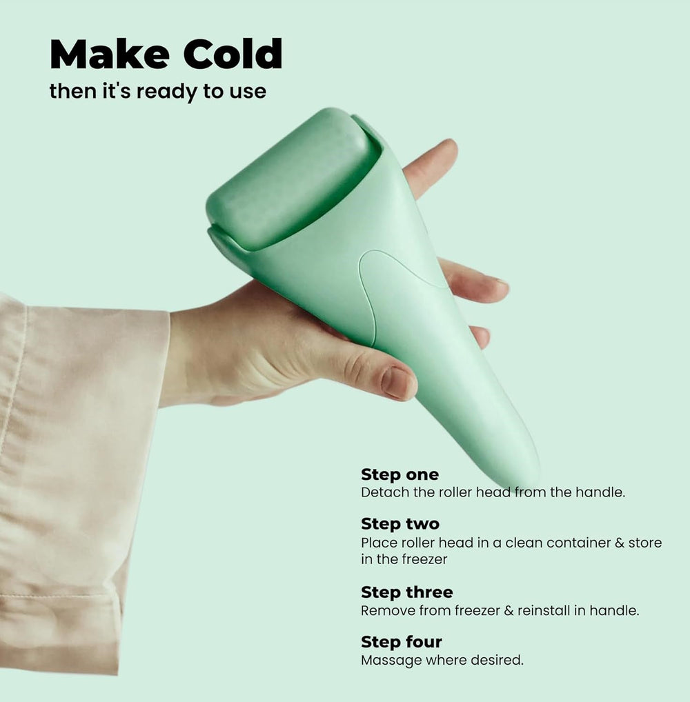 Cooling Ice Roller for Face - Reduces Wrinkles & Puffiness, Enhances Skin Tone