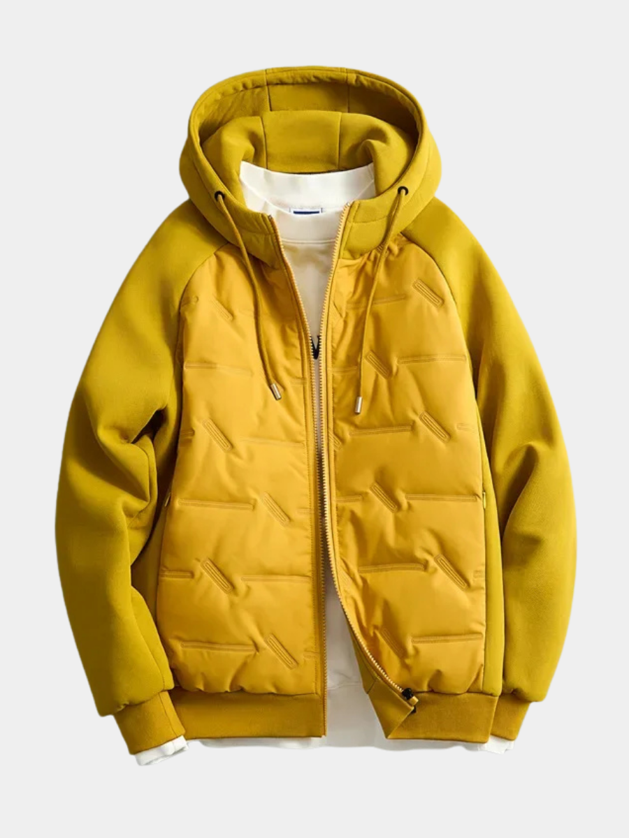 Men's hooded coat, view 1