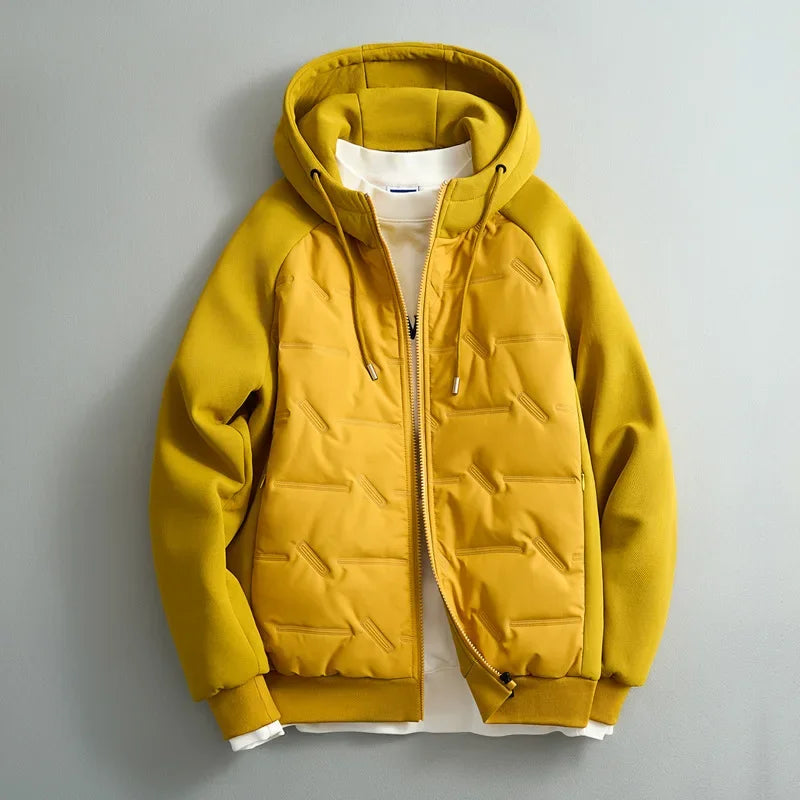 Men's hooded coat, view 2