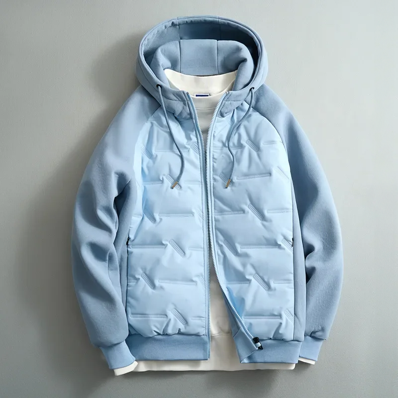 Men's hooded coat, view 3