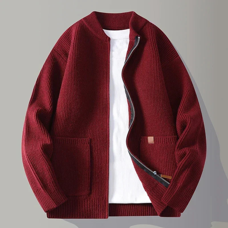 Men's ribbed cardigan, view 6
