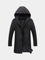 Men's hooded coat, view 1