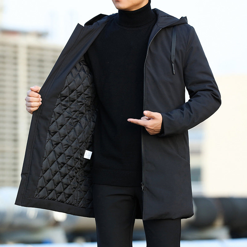 Men's hooded coat, view 4