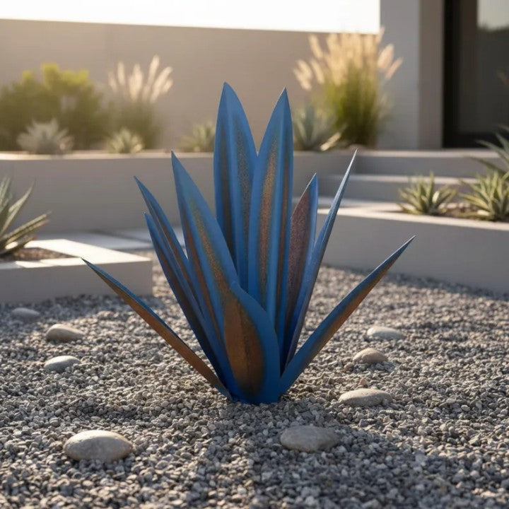 Solar LED Agave Lamp – 7-Color Changing, Weatherproof Metal & Cordless