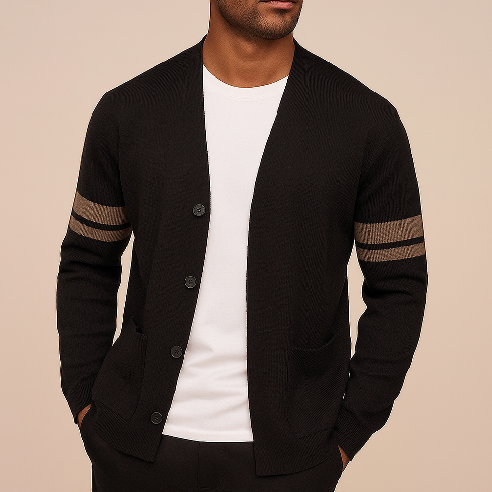 Men's longline cardigan, view 2