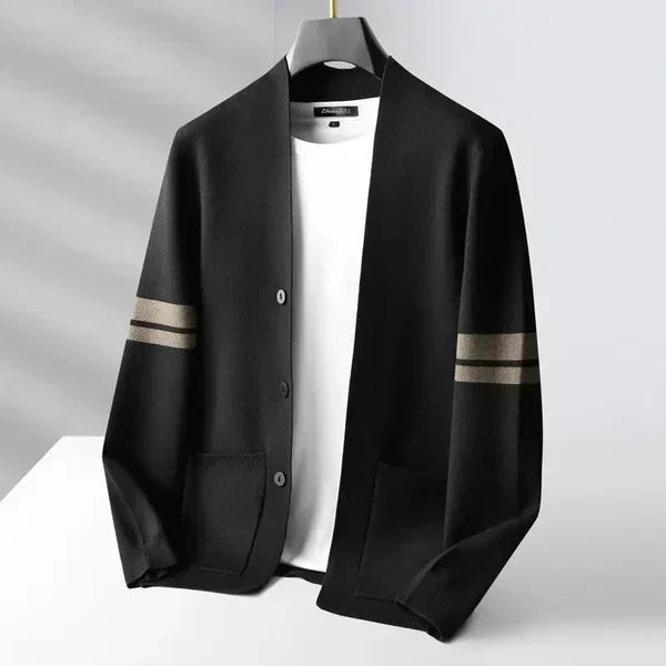Men's longline cardigan, view 4