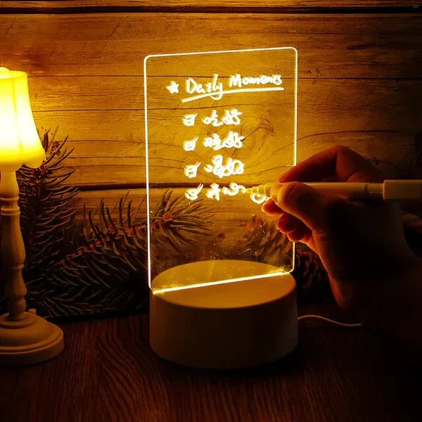 GlowPad Illuminated Magic Notepad - Light-Up Writing Tablet for Creative Fun