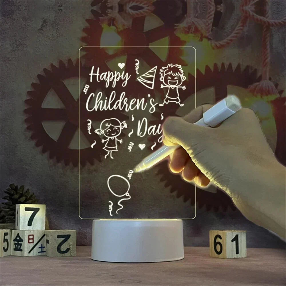 GlowPad Illuminated Magic Notepad - Light-Up Writing Tablet for Creative Fun