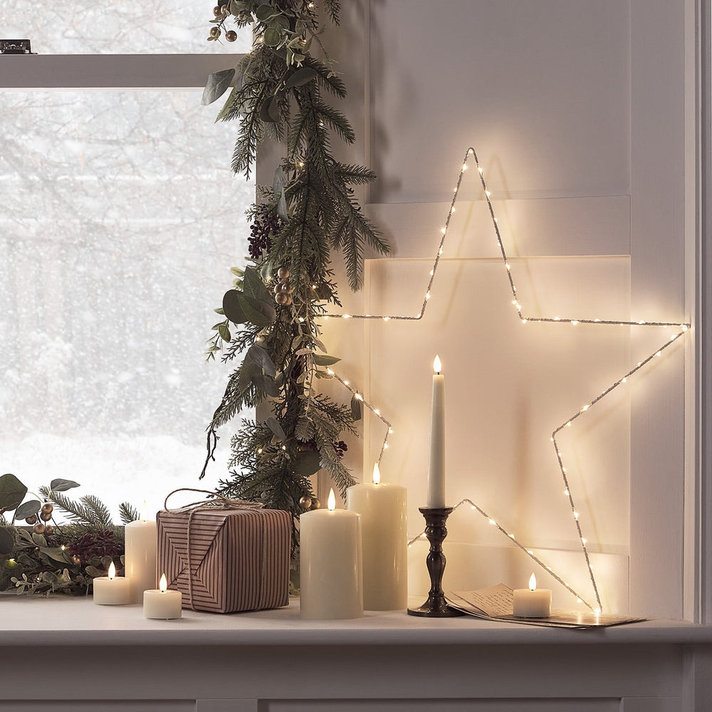 LED Star Window Light – Christmas Silhouette Decoration