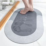 Super Absorbent Non-Slip Bath Mat for Fast Drying – Mold and Mildew Resistant Bathroom Rug, Easy to Clean, Durable Design