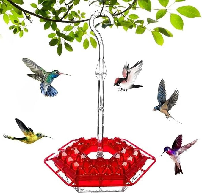 Hummingbird Feeder – Ant-Proof Design, Leak-Proof Build & Hanging Perch