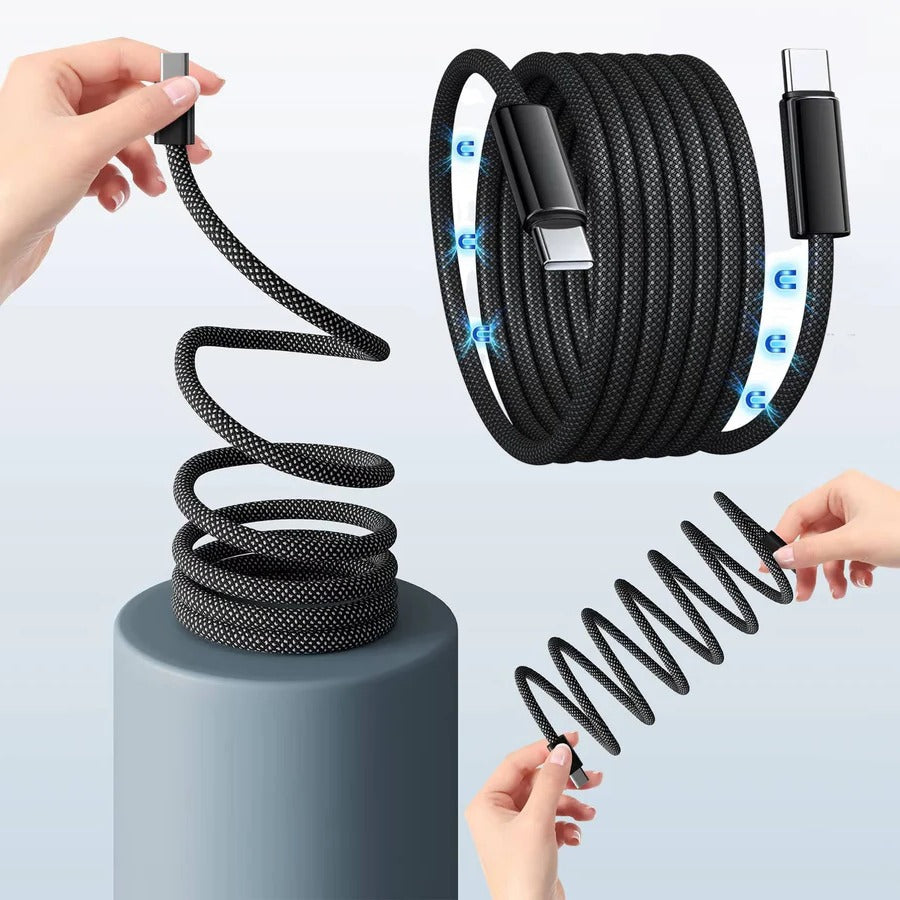 Magnetic Charging Cable – Anti-Tangle Design & Rapid Charge Support