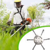 Wire Weed Trimmer Head – Universal Fit, 3 Brush Blades & Replacement Grass Cutter