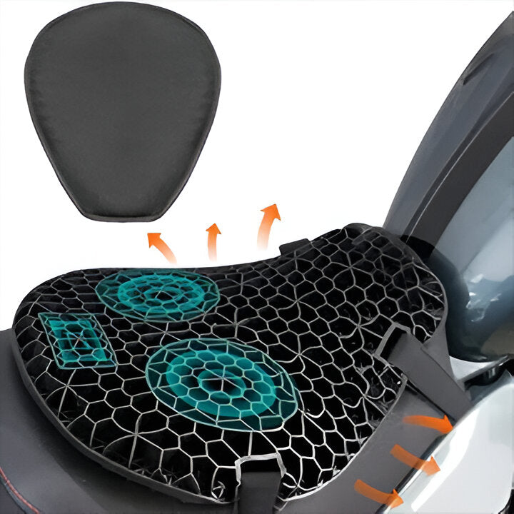 Motorcycle Gel Seat Pad – Shock-Absorbing, Breathable & Anti-Slip Design