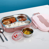 Thermal Lunch Box – Stainless Steel & 4 Compartments