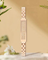 Women’s Smart Bracelet Chain Style Fitness Tracker with Heart Rate Sleep and Activity Monitoring