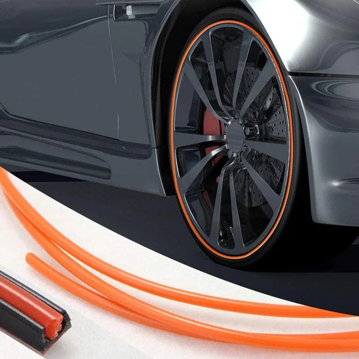 Wheel Rim Protector – Rubber Material, Peel-and-Stick Install & Multi-Color Options