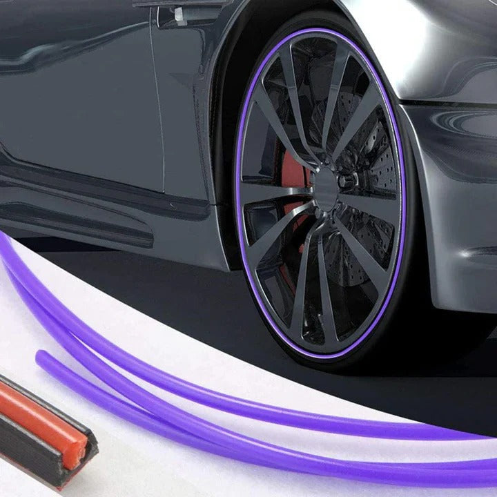 Wheel Rim Protector – Rubber Material, Peel-and-Stick Install & Multi-Color Options