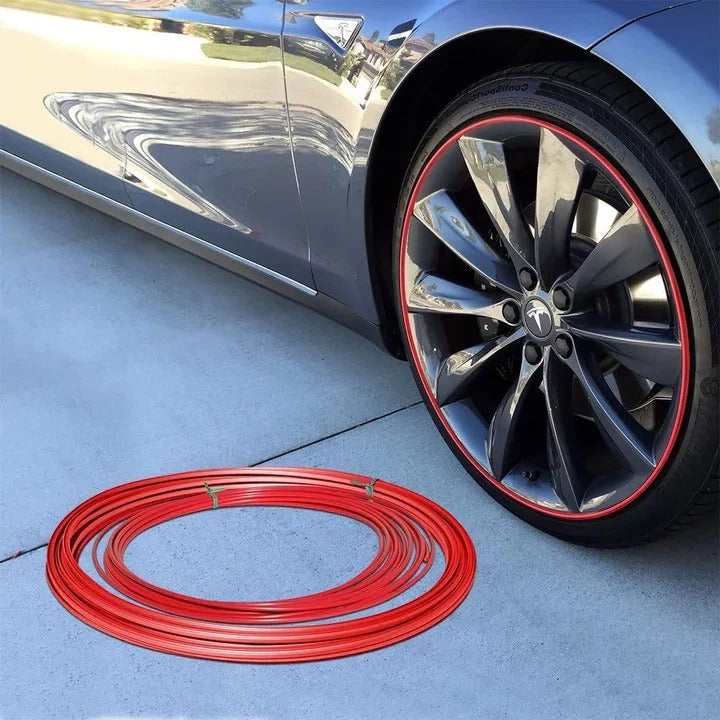 Wheel Rim Protector – Rubber Material, Peel-and-Stick Install & Multi-Color Options