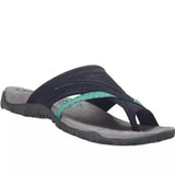 Women's Slide Sandals – Adjustable Cross Strap, Flat Open Toe & Slip-On Design