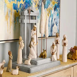 20-Piece Classic Nativity Figurine Set – Elegant Christmas Home Decor for Holiday Celebrations