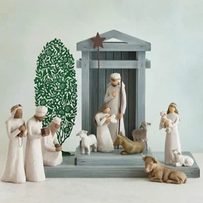 20-Piece Classic Nativity Figurine Set – Elegant Christmas Home Decor for Holiday Celebrations