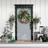 Handmade Bohemian Christmas Wreath - Dried Floral Décor with Natural Vine Accents