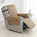 Recliner Cover – Non-Slip, Waterproof Quilted & Elastic Straps