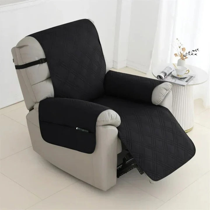 Recliner Cover – Non-Slip, Waterproof Quilted & Elastic Straps