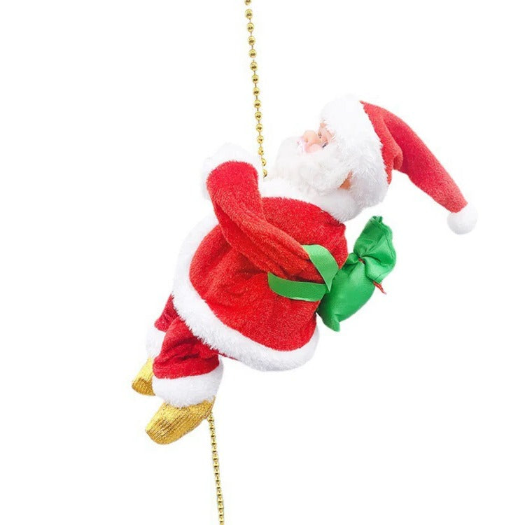Climbing Santa Holiday Display Toy - Animated Christmas Decoration for Festive Cheer