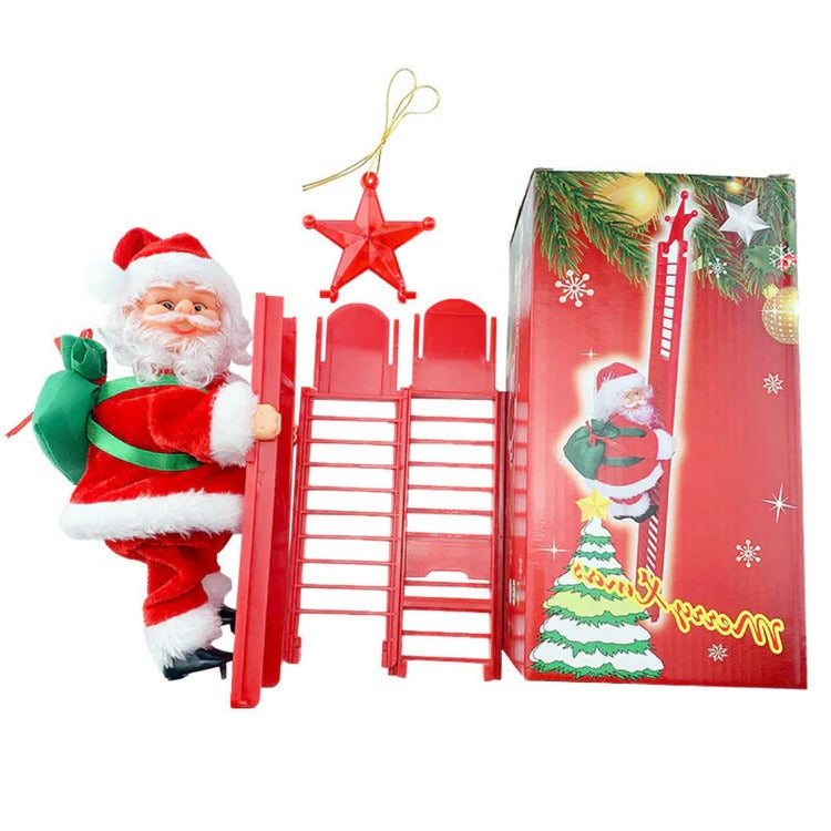 Climbing Santa Holiday Display Toy - Animated Christmas Decoration for Festive Cheer