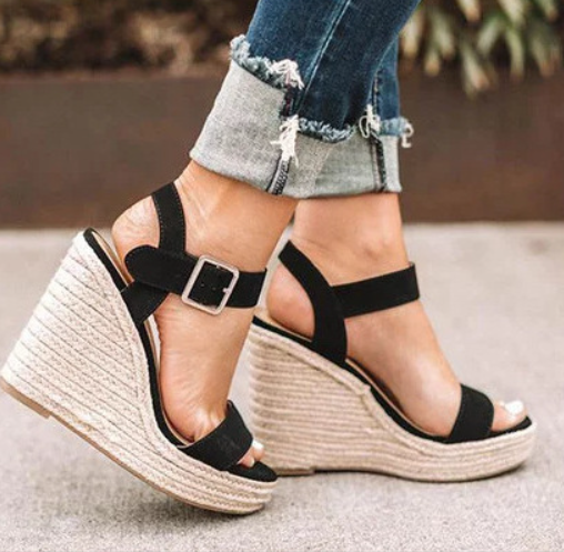 Mila – Orthopedic Wedge Sandals with Buckle