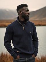 Enhanced Product Title: "Jonas Men's Knit Sweater - Cozy Strickpullover for Stylish Comfort" 

This title includes relevant keywords while providing more detail about the product, which can help improve visibility in Google Shopping searches.