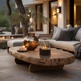 Tabletop Fire Lantern – Borosilicate Glass, Powder-Coated Steel Base & Portable Indoor Outdoor