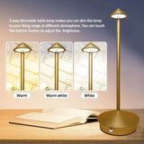Cordless LED Desk Lamp – Touch Control, Dimmable & Rechargeable Design