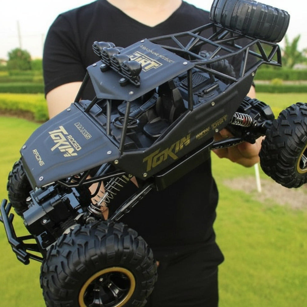 RC Off-Road Monster Truck – 4WD Drive, Remote Control & Rechargeable Battery