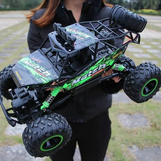 RC Off-Road Monster Truck – 4WD Drive, Remote Control & Rechargeable Battery