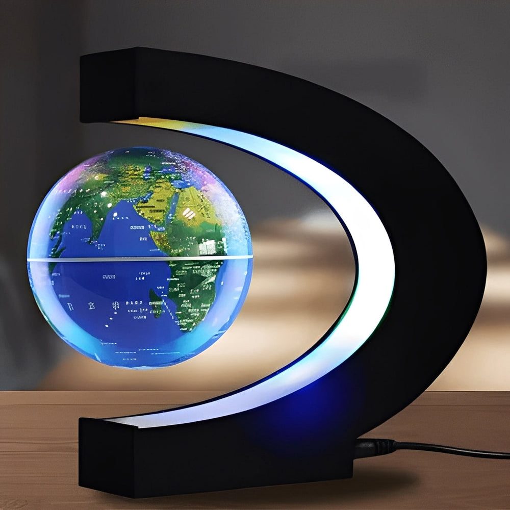 Levitating Globe – Built-In LED Light & Magnetic Desk Decoration