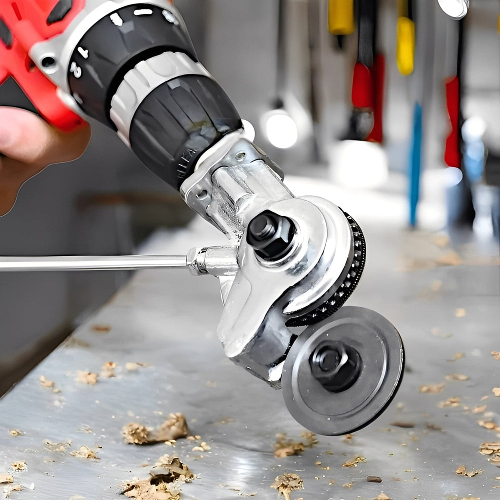Metal Shear Cutter Attachment – Drill-Powered, Alloy Steel Construction & Sheet Material Cutting