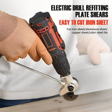 Metal Shear Cutter Attachment – Drill-Powered, Alloy Steel Construction & Sheet Material Cutting