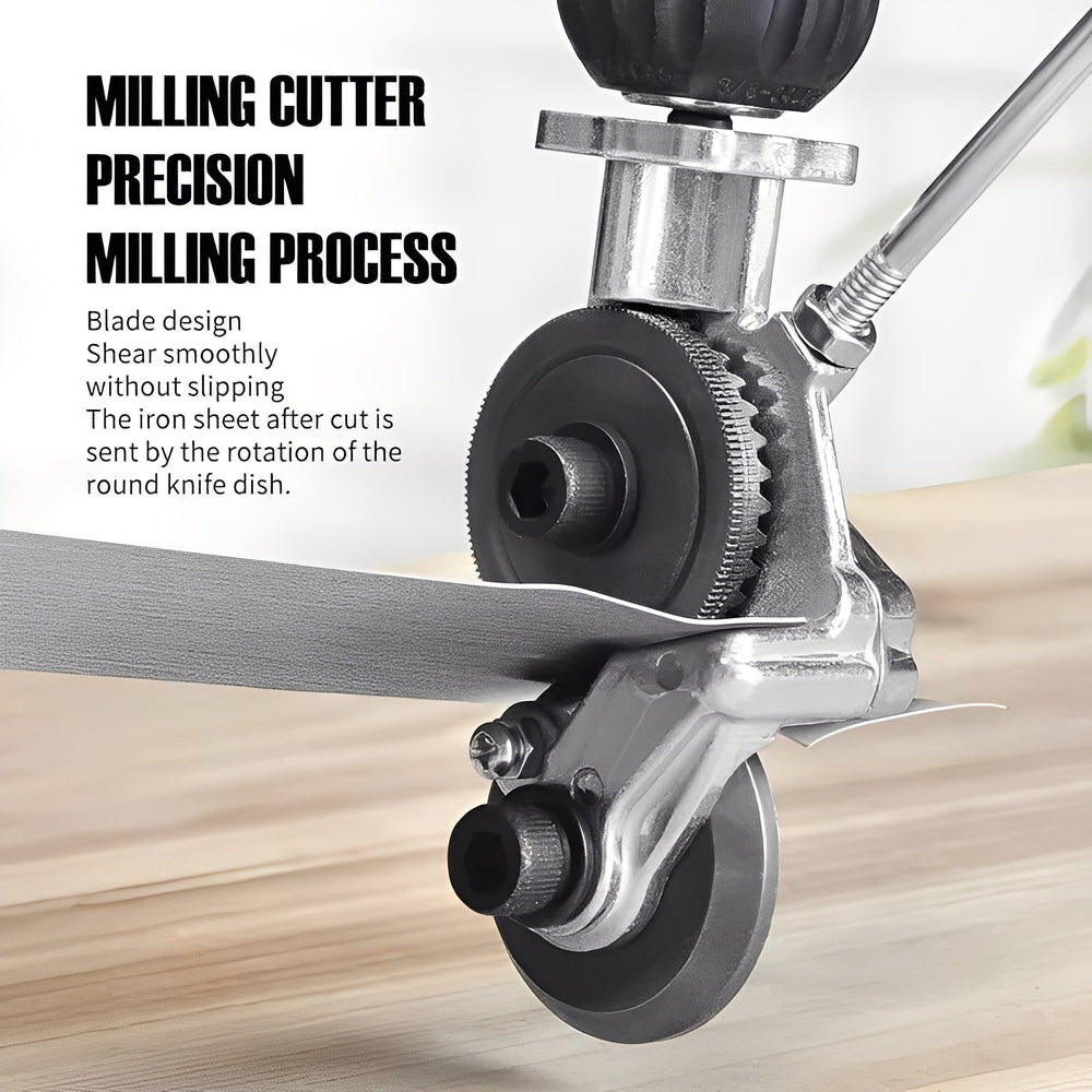 Metal Shear Cutter Attachment – Drill-Powered, Alloy Steel Construction & Sheet Material Cutting